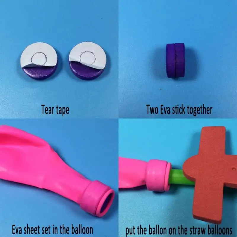 Детские развивающие игрушки DIY воздушный шар ракетный вертолет ручной работы