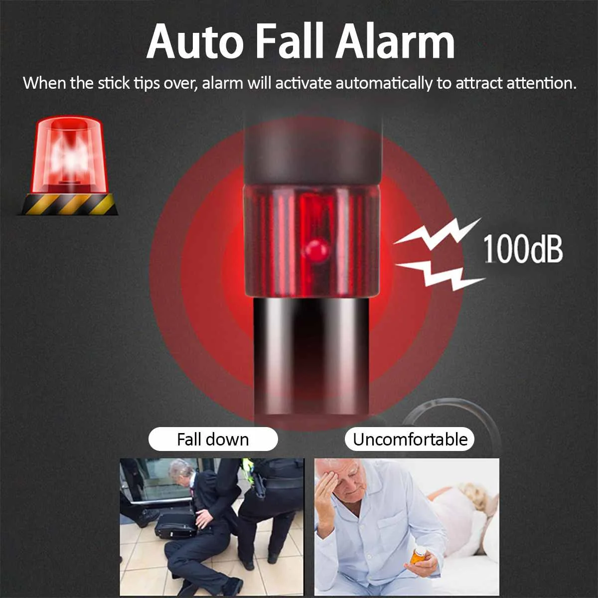 Регулируемый гибкий Смарт-трости и трости светодиодный светильник удобная