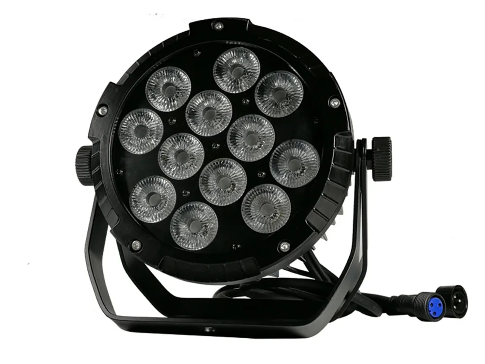 2 шт. IP65 Водонепроницаемый светодиодный светильник Par 12x18 Вт RGBWA + UV 6 в 1 12x12 RGBW 4 DMX512