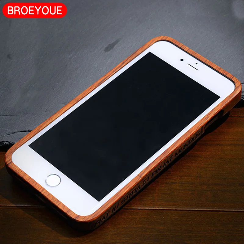 Деревянный кейс чехол для iPhone SE 6 S 7 8 плюс 5 5S 100% натуральный резьба по дереву X