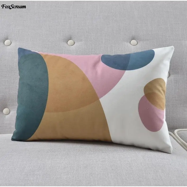 18 30x50cm Скандинавский чехол для подушки, декоративные подушки, синие чехлы на подушки для дома, декоративные бархатные подушки, желтый чехол для подушки для дивана - Цвет: 18 30x50cm