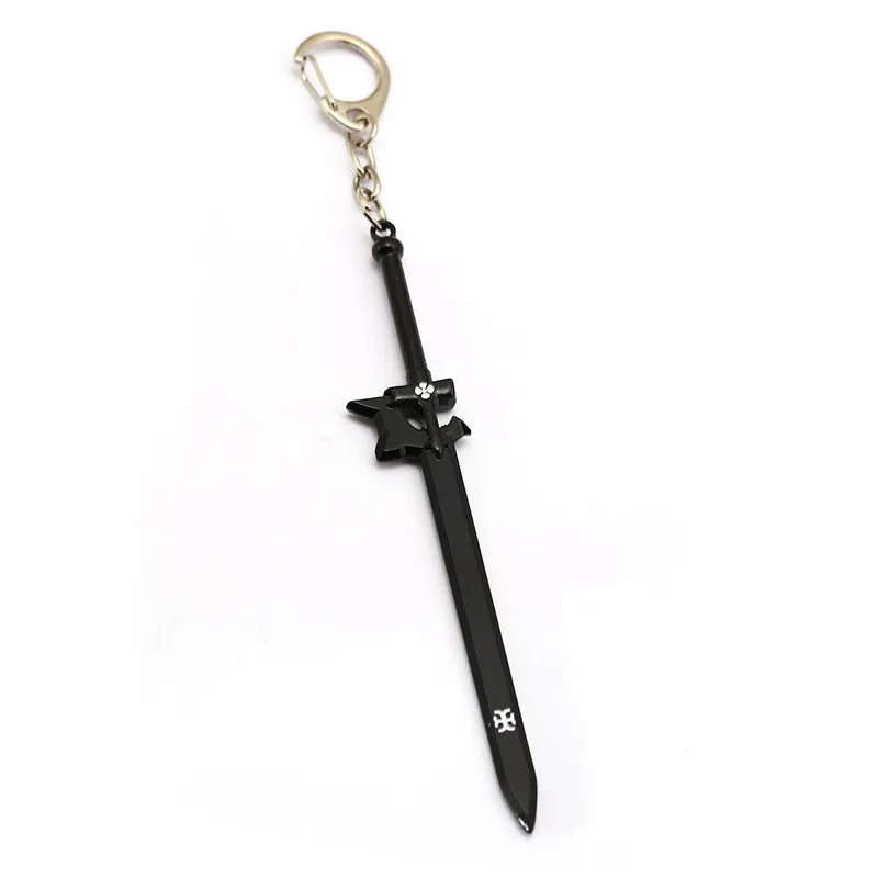 heise САО обувь для вечеринки в Стиле косплей Sword Art брелок "онлайн" Elucidator Темный REPULSER оружие брелок кольцо Для мужчин автомобиля Для женщин Chaveiro мешок ювелирных изделий высокое качество - Цвет: heise