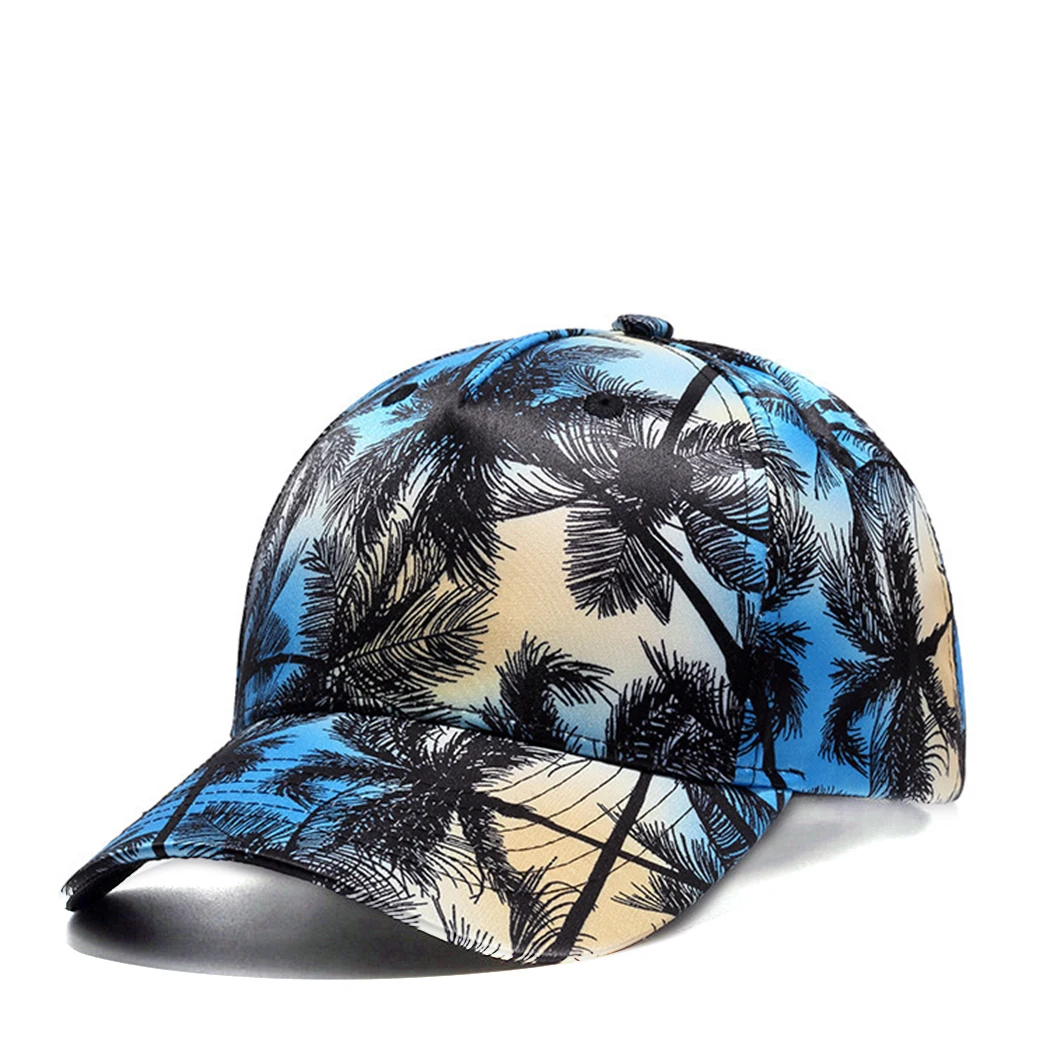 Бейсбол Кепки Регулируемый унисекс 3D кокосовой пальмы печати Snapback шляпе