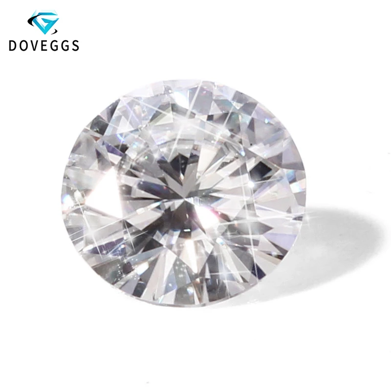 DovEggs 1 Piece Diameter 12mm F Color Hearts and Arrows Moissanite Loose Stone for Jewelry Making | Украшения и аксессуары