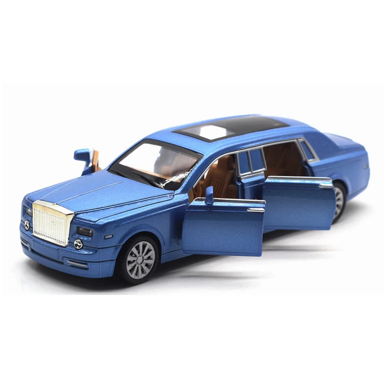1:28, удлиненные Rolls-Royce Phantom, четыре двери, сплав, модель автомобиля, акусто-оптическая возвратная модель автомобиля, модель автомобиля, подарок, подвесные игрушки - Цвет: 3