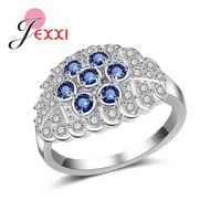 high quality fashion unique finger band for women 925 sterling silver ring pave crystal cz zircon statement jewelry