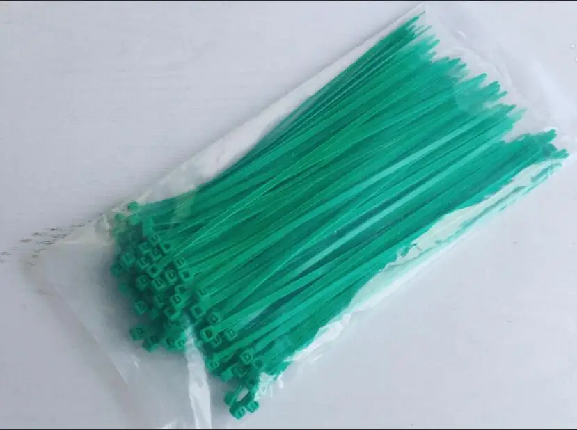 

100pcs 8*150/200/250/300/500mm Fixed plastic strapping self-locking color nylon cable tie belt Strapping Straps For Wires