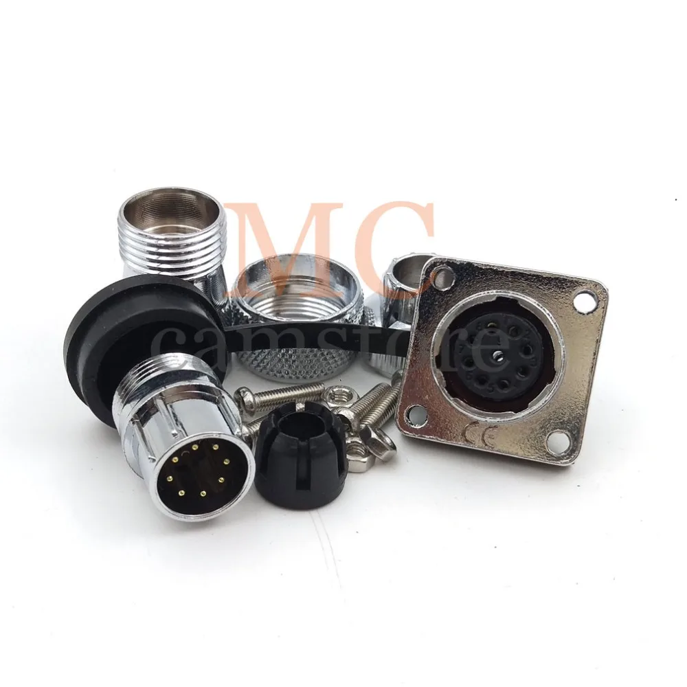 WS16 connector 8 pin Industrial Connector plug and socket Waterproof dust-proof 8wire Male female connectors | Обустройство дома