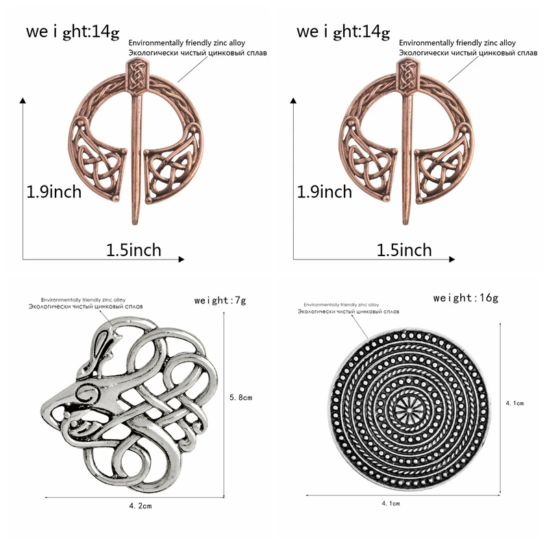 Женская Брошь в виде кольца средневековом стиле|Броши| |