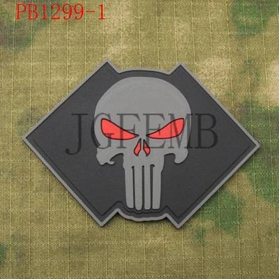 Боевая морская особая группа быстрого развёртывания SEAL TEAM 6 череп Morale 3D ПВХ патч - Цвет: PB1299 Gray