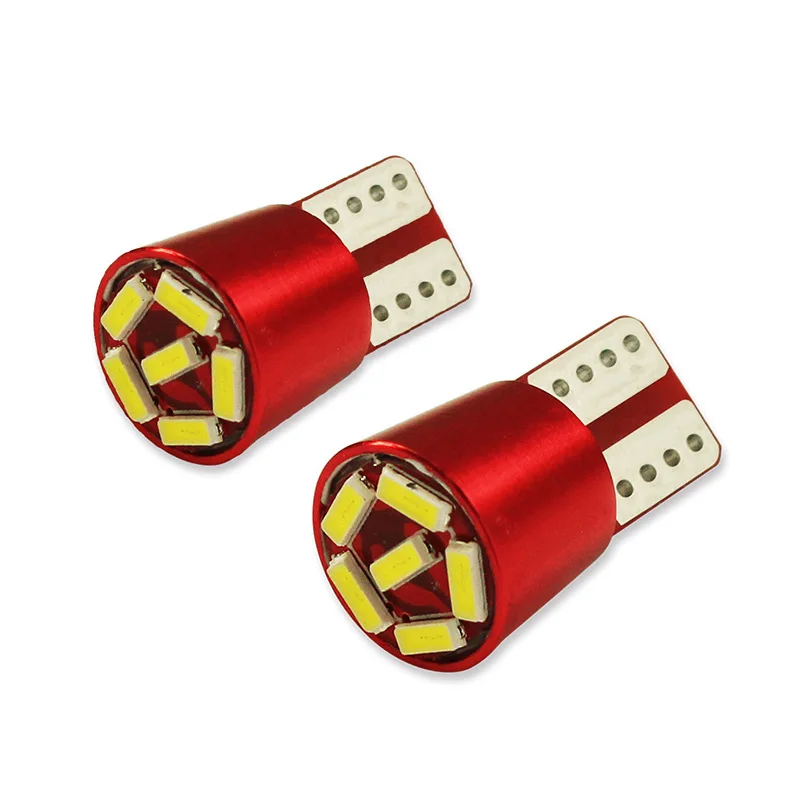 

2 шт., автомобильные светодиодсветодиодный лампы T10 4014 6SMD 6000K W5W 194
