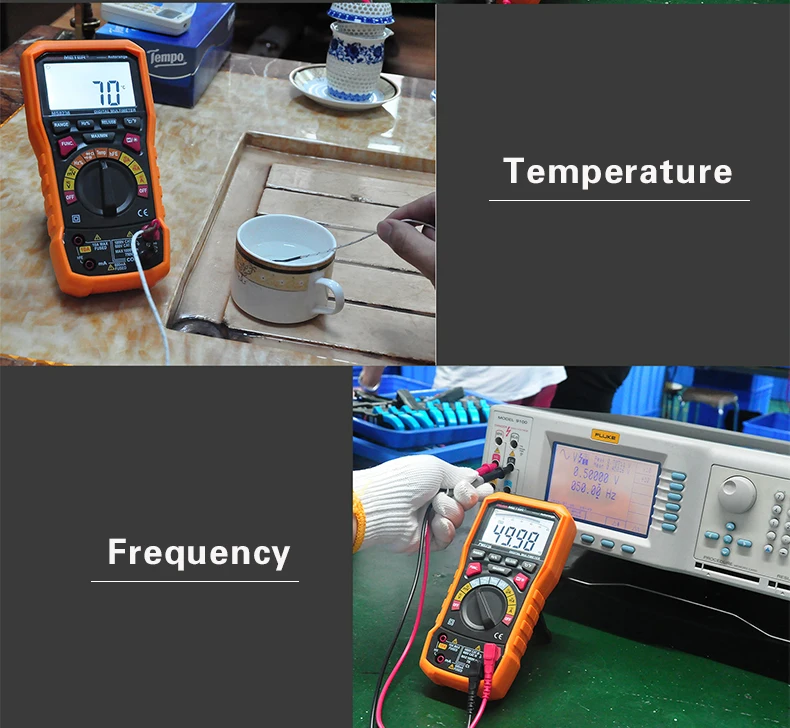 Официальный PEAKMETER PM8236 авто ручной Диапазон Цифровой мультиметр с TRMS 1000V Температура Емкость Частота тест
