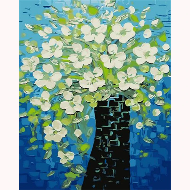 

YIKEE Diamond Embroidery Diamond Flowers Full Square DIY Painting Diamond Mosaic Rhinestones Home Decor h1325