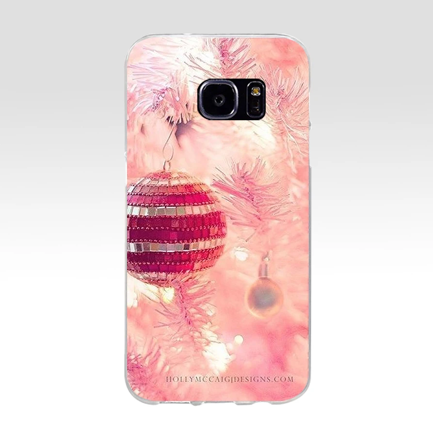 123AQ Розовый Рождественский шар светящиеся украшения мягкий силиконовый чехол из