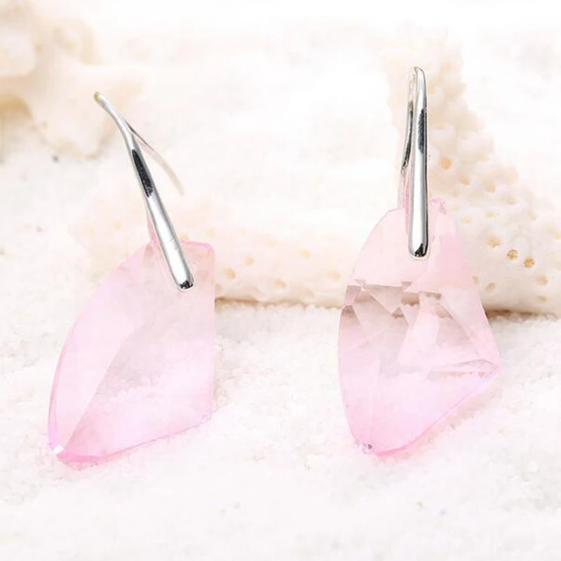 OMHXZJ оптовая продажа Австрия AAA Циркон Кристалл серебро 18KT Платина женские