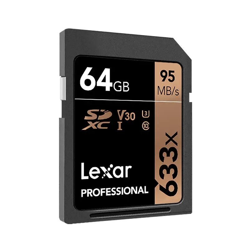 Lexar sd card 64gb 633x Memory Card Class 10 U3 SDXC carte sd 64gb 4K video memoria carte memoire for Canon Nikon camera SD Card