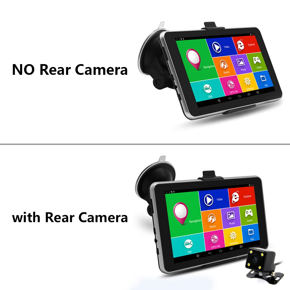 Junsun 7 &quotАвтомобильный GPS Навигации Android навигатор камера заднего вида Bluetooth/WI FI/AVIN