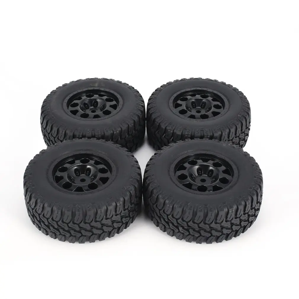4pcs AUSTAR 110mm Rim Rubber Tyre Wheel Set Spare Parts Accessories for Traxxas Slash 4X4 RC4WD HPI HSP Crawler Car Mode
