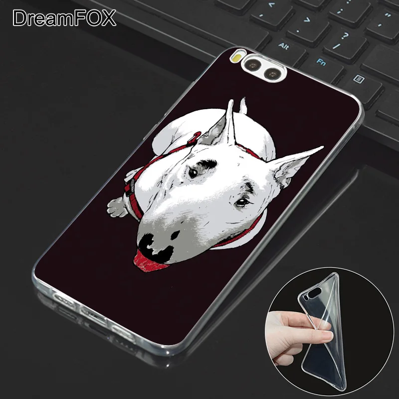 DREAMFOX L336 с бультерьером собакой силиконовый чехол-накладка из мягкого ТПУ чехол