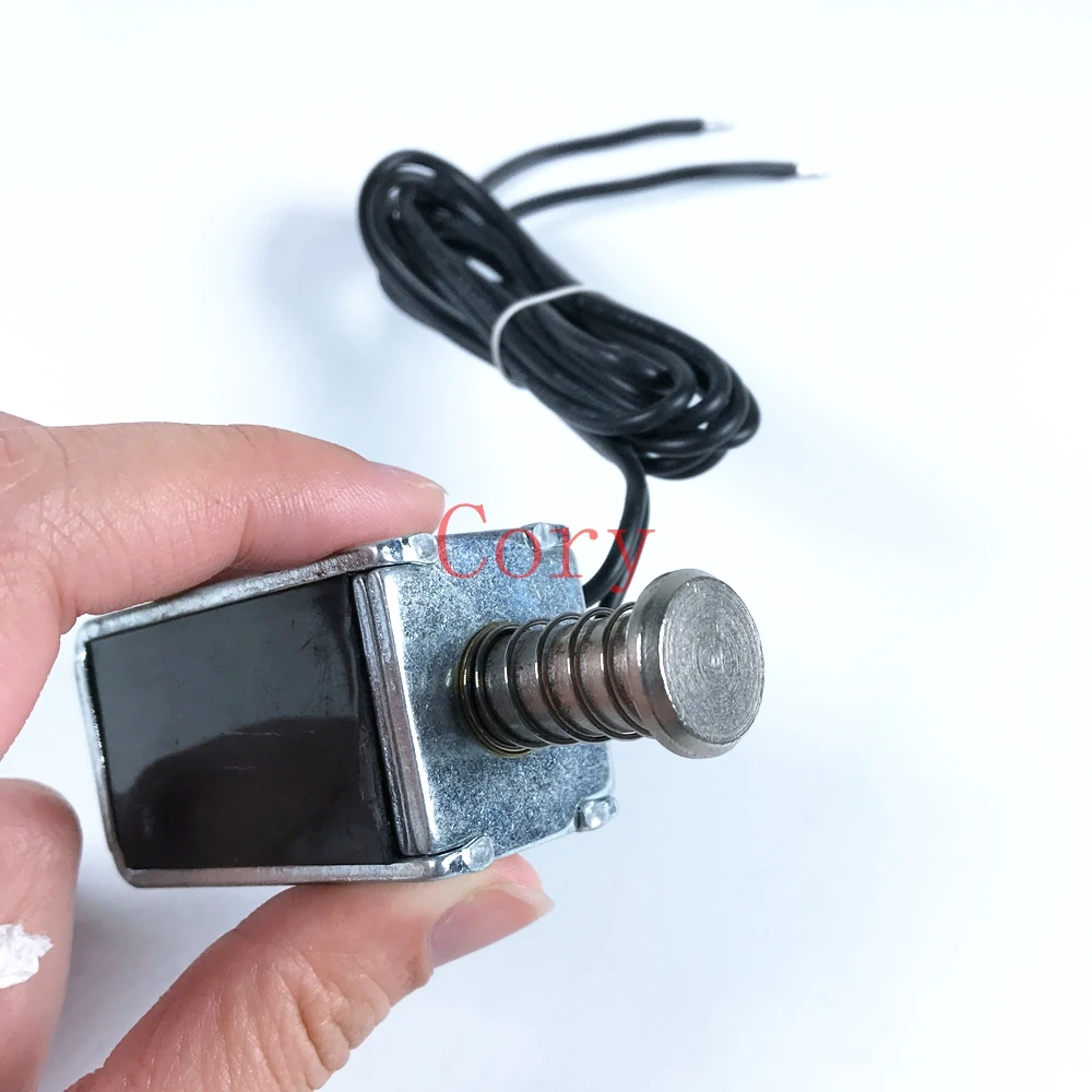 

DC 48V 5.05Amp 10mm Stroke 16000GF Push Type Solenoid Electromagnet