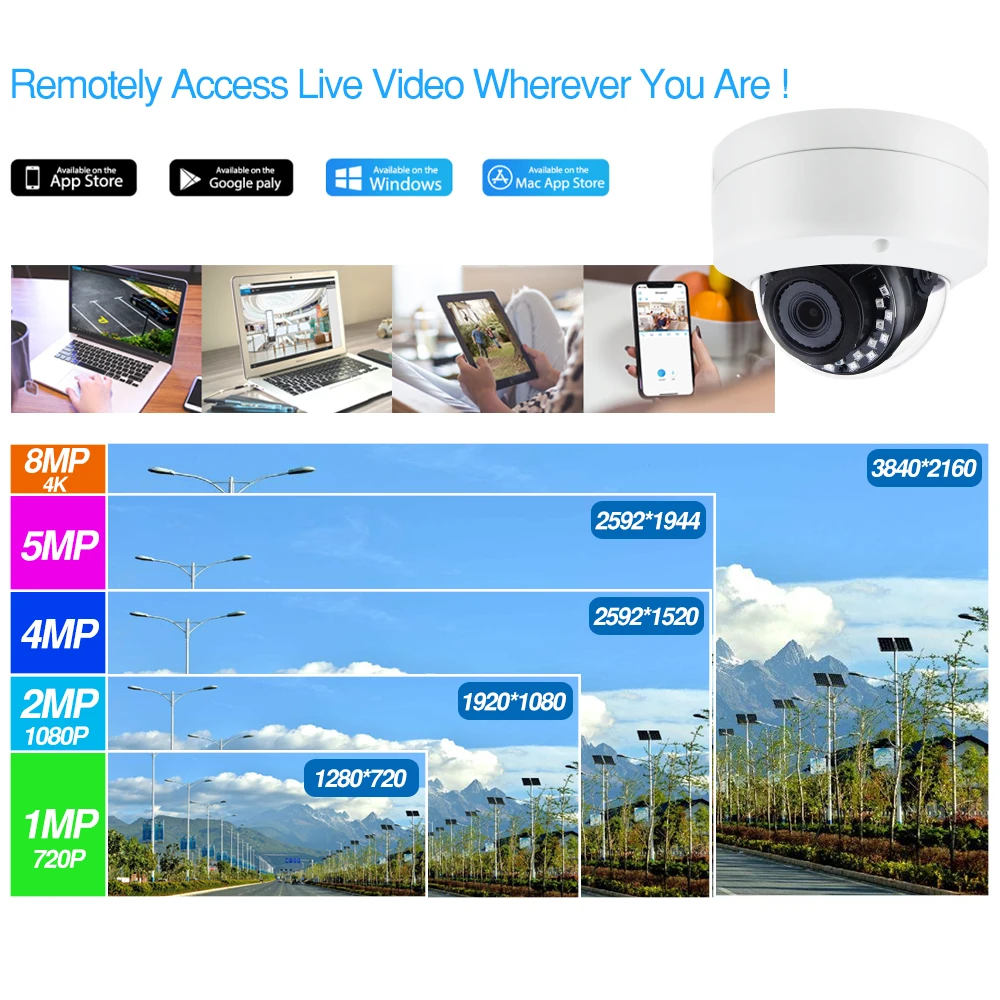 4 канальная система видеонаблюдения 2 шт. Ultra 8MP CCTV POE купольная IP камера с Hikvision NVR DS