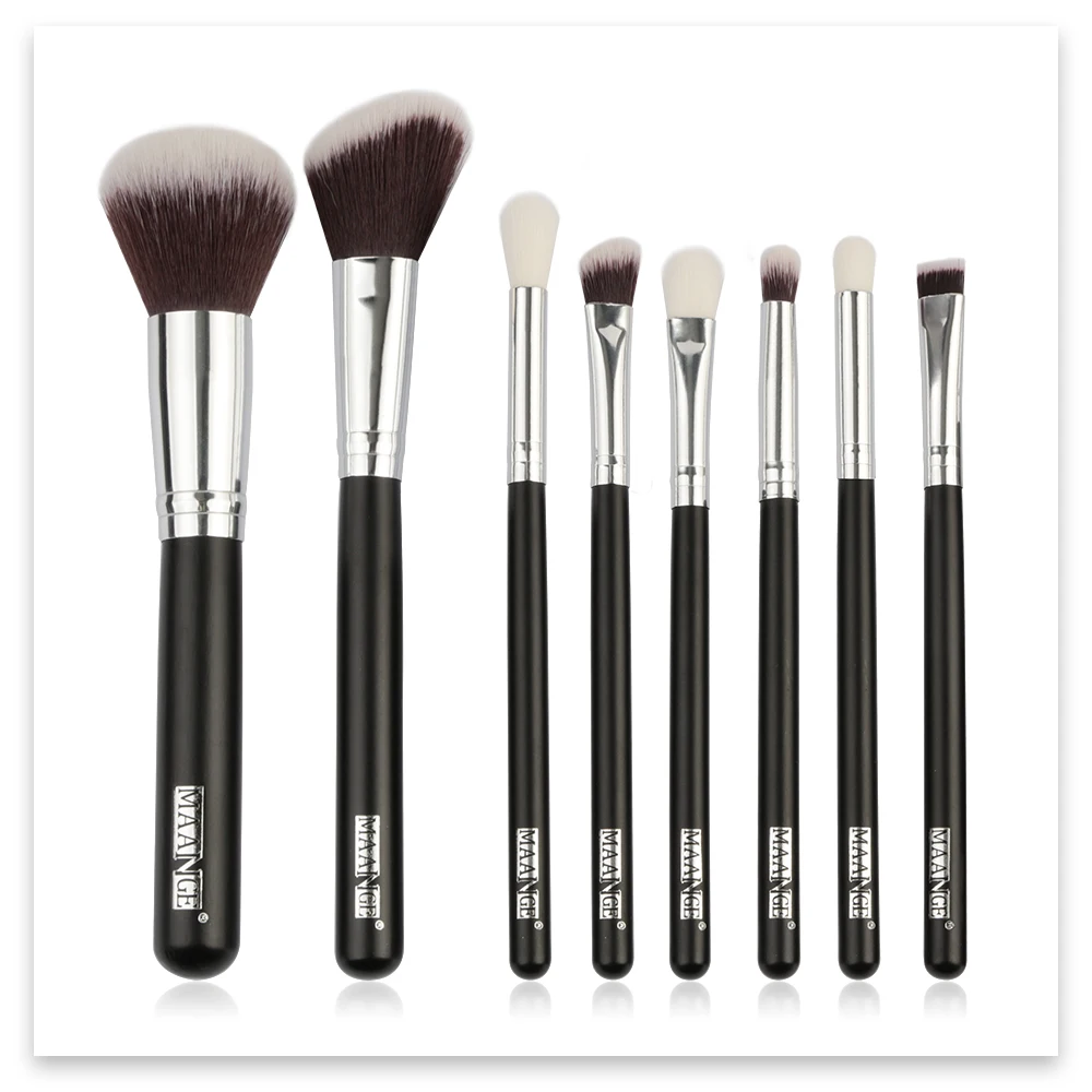 MAANGE Make up расчёски для волос набор 8 шт. Косметическая Пудра Тени век хайлайтер Основа макияжа лица для смешивания косметических средств кисточки Косметика инст