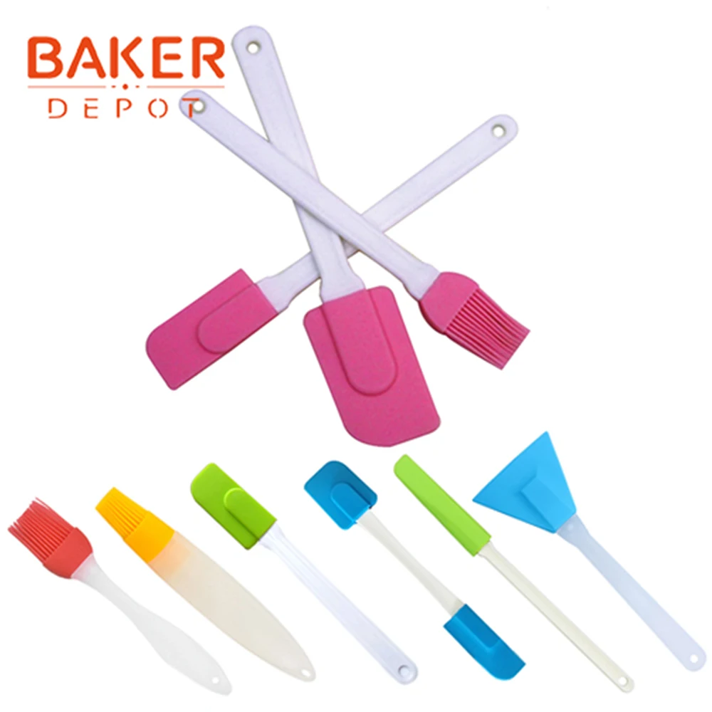 BAKER DEPOT силиконовый крем для торта Скребок выпечки кондитерских лопаток мыло