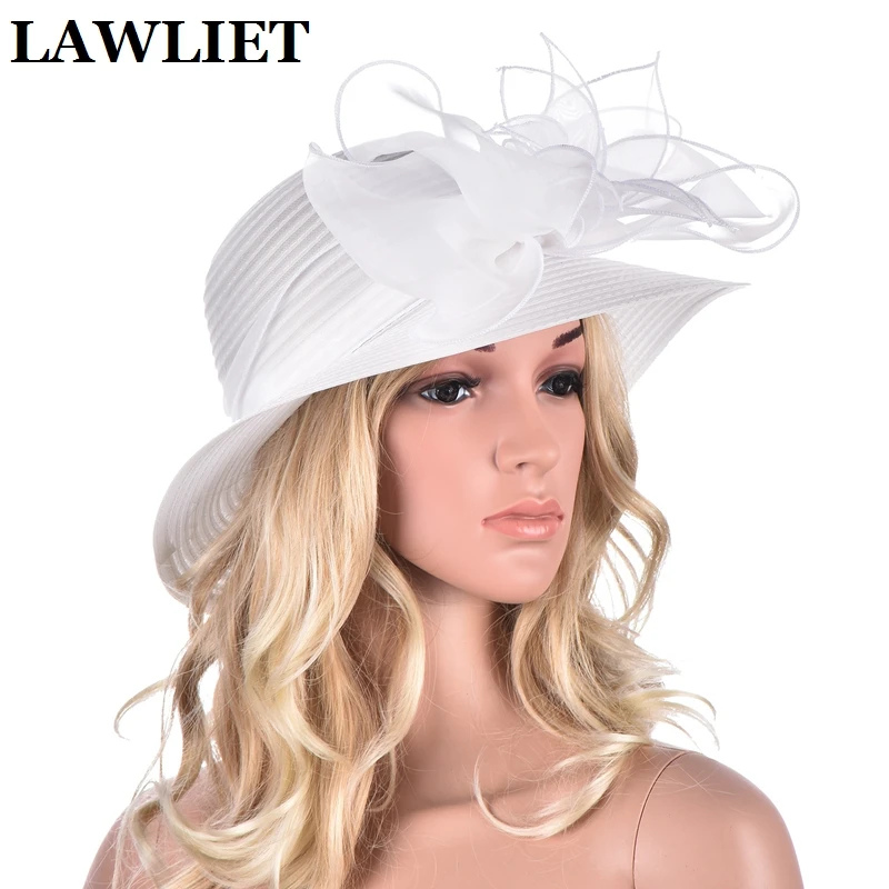 Шляпка от солнца с широкими полями женская Элегантная модная мягкая Федора из