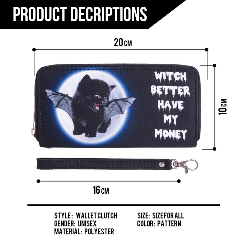 Женский кошелек с цифровой печатью клатчи на молнии новинка 2018 модные женские