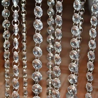 10 meters 33ft lot 340g 14mm clear acrylic crystal beaded garlands chandelier hanging for wedding party decoration