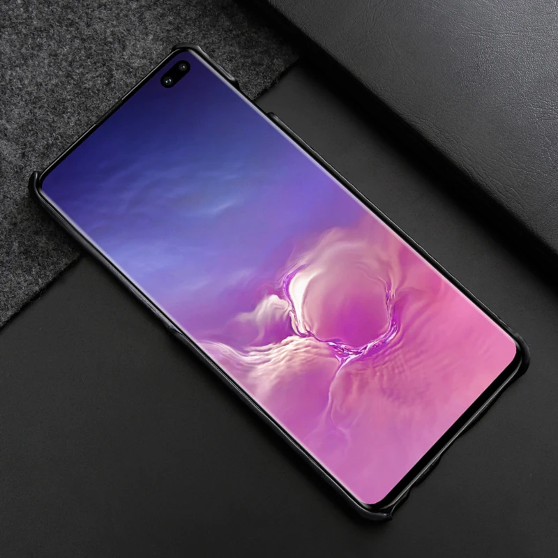 Роскошный крутой текстурный чехол из крокодиловой змеиной кожи для телефона Samsung