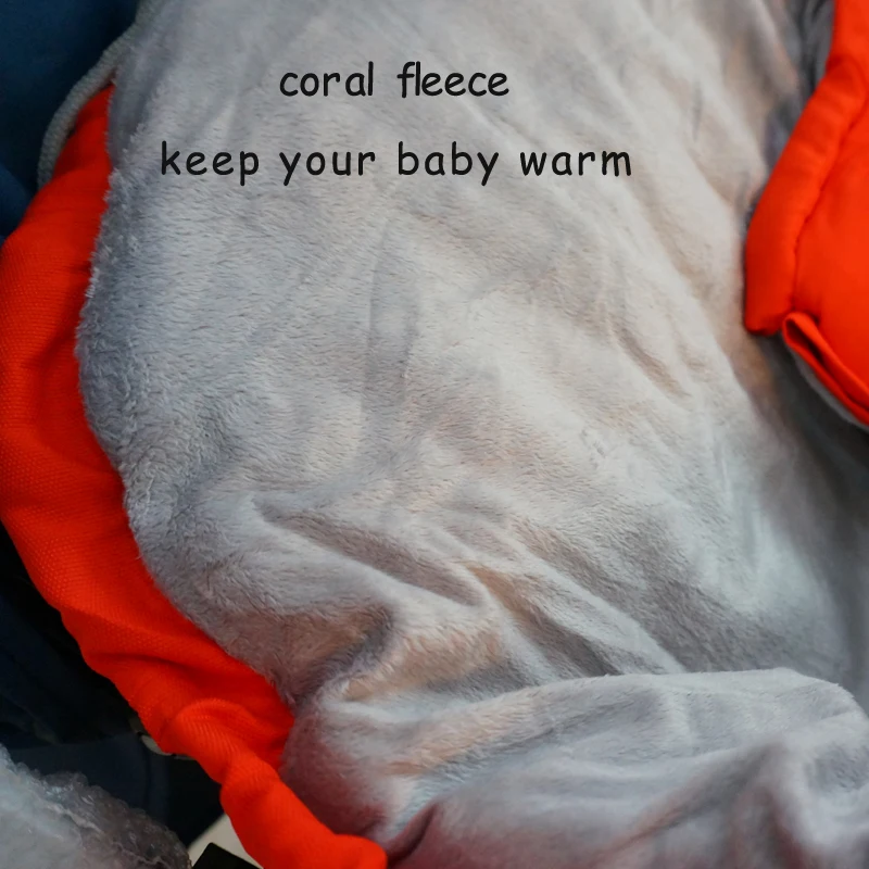 2016 теплый Конверт для новорожденных меховая коляска детский спальный мешок