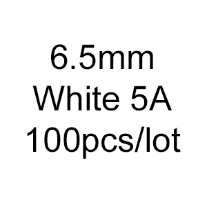 6.5mm-5A-100pcs 100 шт. класс AAAAA 3,5~ 10 мм белый свободный циркониевый куб камни круглый блестящий камень ЧХ Огранки Искусственные камни для ювелирных изделий - Цвет: 6.5mm-5A-100pcs