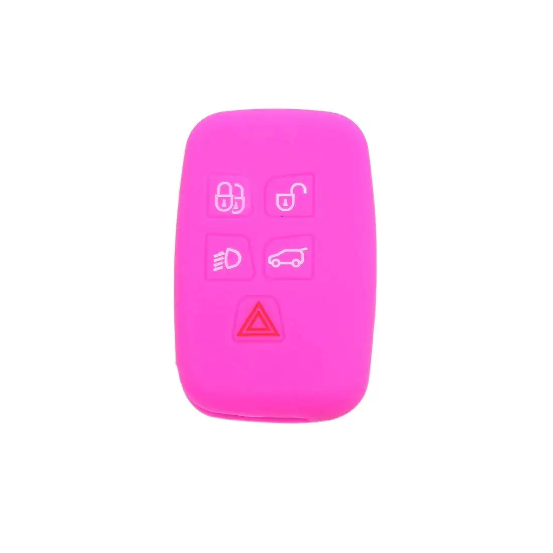 Uxcell a18012500ux0033 5 кнопочный Розовый Красный Автомобильный силиконовый чехол для