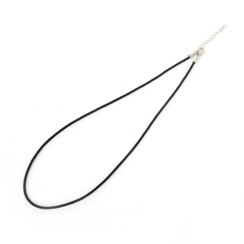 2 мм 5 шт. круглый регулируемый шнур из натуральной кожи цепочка подвеска ожерелье