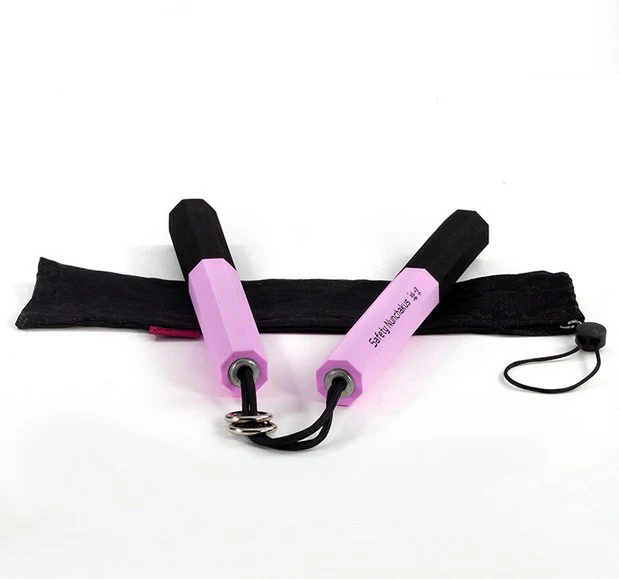 Розовый keselamatan Nunchakus/губчатая пена shuangjieao/сверхмощная Губка Nunchakus для занятий