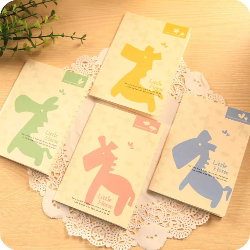 

4pcs/lot 12*8.5cm Korean Paragraph Creative Stationery Cute Fresh Trojan Notepad Learning Supplies Student Prizes