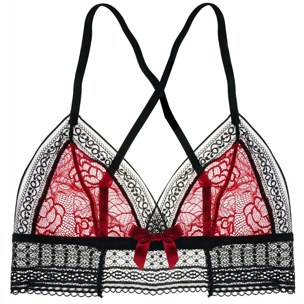 Комплект кружевного нижнего белья для женщин ультратонкое сексуальное нижнее