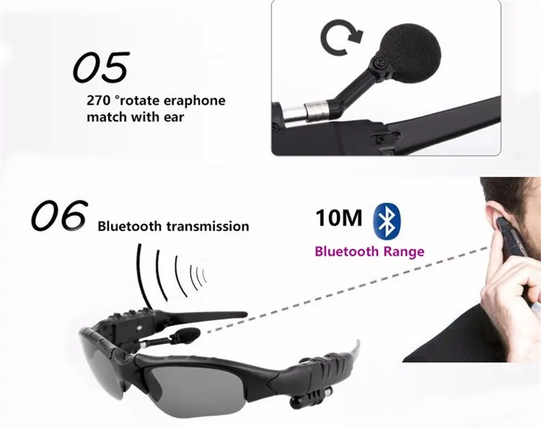 Новые солнцезащитные очки Spied 3 D стильные BLuetooth наушники гарнитура с крючком для