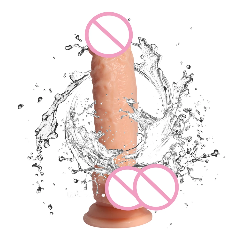 HOWOSEX 19*4 см реалистичный фаллоимитатор гибкий искусственный пенис большой член с