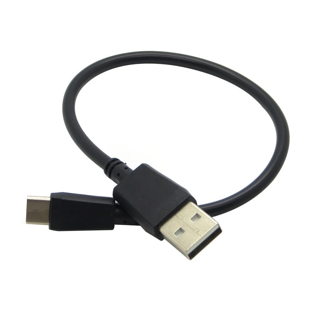Черный и белый 25 см короткий кабель типа C для передачи данных USB 3 1 зарядный