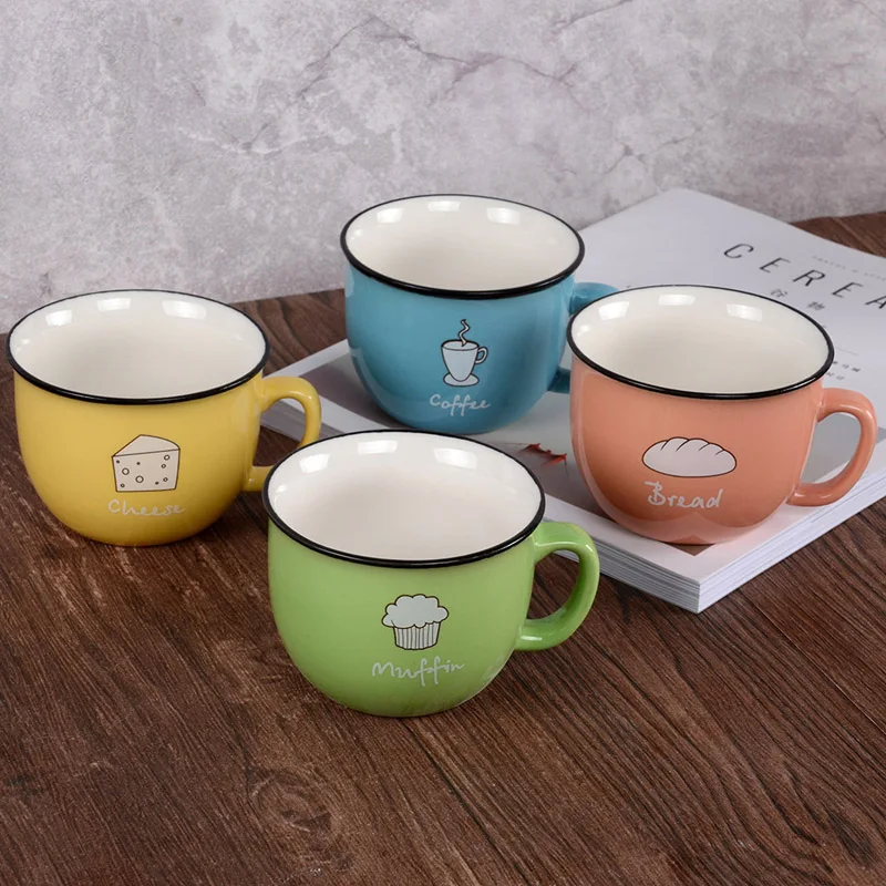 250 мл креативная керамическая кружка карамельного цвета чашка для кофе молока