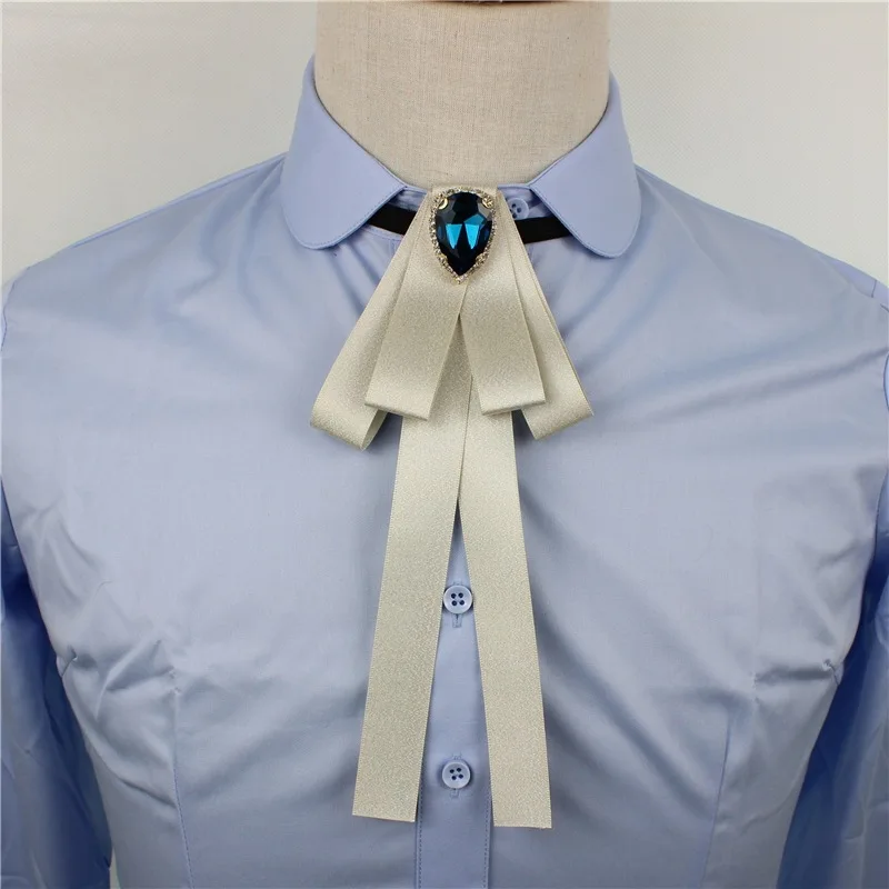 Rhinestone Bowtie Свадебный галстук для жениха, воротник, рубашка, кристалл, галстук-платок, элегантный, для мужчин, женщин, эластичная лента, сердце, сплав, стразы, лента, галстук-бабочка - Цвет: Rhinestone Bowtie