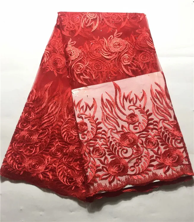 Новейшие небесно голубые французские нигерийские шнурки ткани высокого