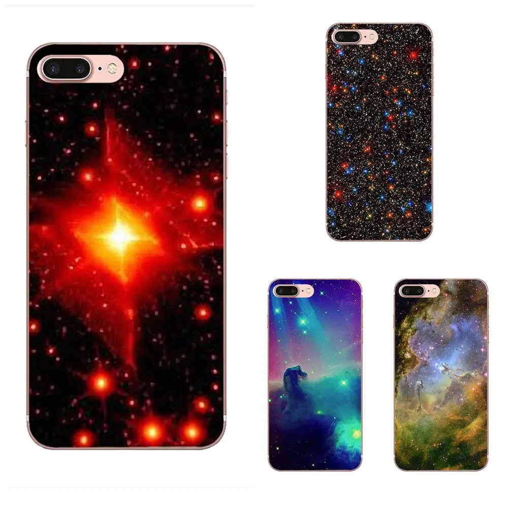 Классный лучший чехол из ТПУ для Apple iPhone 4 4S 5 5C 5S SE 6 6S 7 8 Plus X XS Max XR Туманность