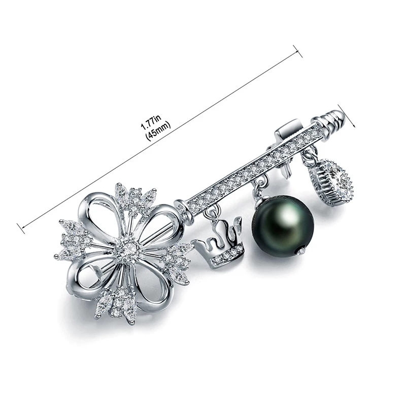 Модная 2018 Милая романтичная женская маленькая брошь в виде костюма с кристаллами