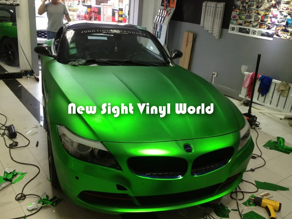 Матовая хромированная виниловая пленка высокого качества пузырьковая для