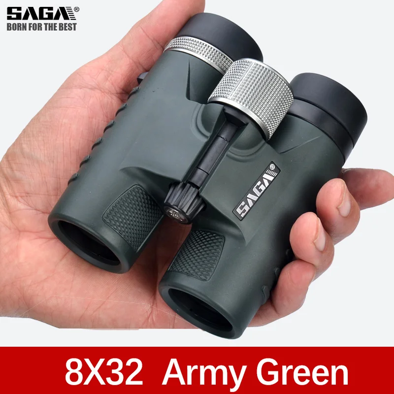 8x32 Army Green Профессиональный HD 8x32 10x42 12x50 бинокль для кемпинга, походов, охотничьих прицелов, инструмент для улицы, телескоп высокой мощности - Цвет: 8x32 Army Green