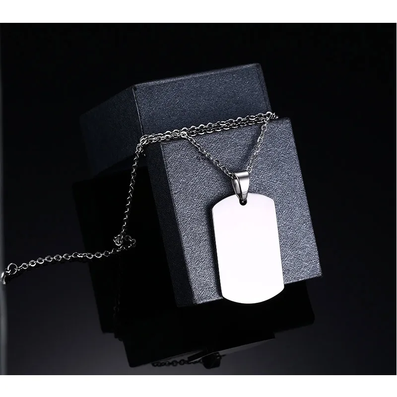 Vnox Спецодежда медицинская Ожерелья и подвески 316L Нержавеющая сталь Мода ID