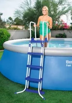 

Europe-Style 58331 Bestway 1.22m Safety Pool Ladder 48" Specially Designed Ladder for AGP Height less than 122cm Pool Stairs